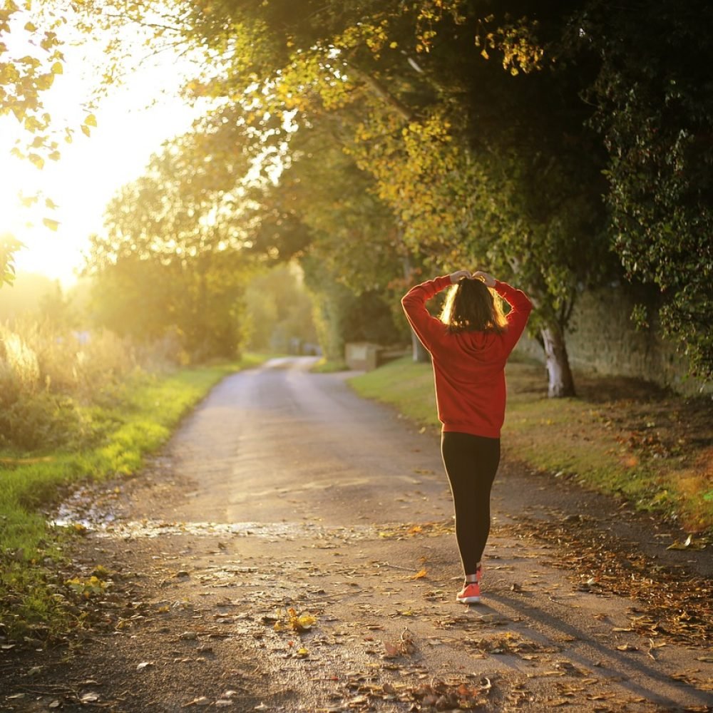 walking, fitness, girl